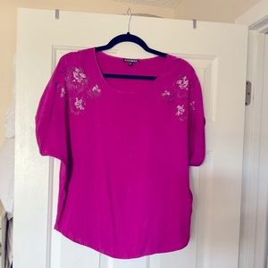 Express Top with Jewel Accents Size S